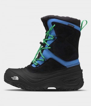 Botte Hiver The North Face Alpenglow V Imperméables Fille Bleu Noir | FRANCE JOSMQ