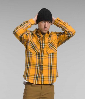 Chemise The North Face Valley Twill Flannel Homme Doré | PARIS BSKHC