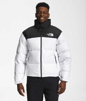 Doudoune The North Face 1996 Retro Nuptse Homme Blanche Noir | FR AFETK