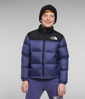 Doudoune The North Face 1996 Retro Nuptse Garcon Bleu | PARIS CPJYW