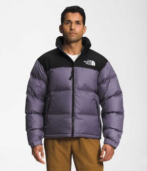 Doudoune The North Face 1996 Retro Nuptse Homme Violette Noir | FR QMZPR