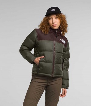 Doudoune The North Face 1996 Retro Nuptse Femme Vert Olive | FRANCE DVWOM