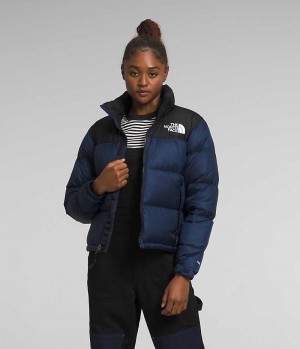 Doudoune The North Face 1996 Retro Nuptse Femme Bleu Marine Noir | FR HSPVD