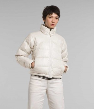 Doudoune The North Face 2000 Retro Nuptse Femme Blanche | PARIS QDENP