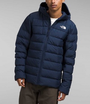 Doudoune The North Face Aconcagua 3 Hoodie Homme Bleu Marine | FR SZYBC