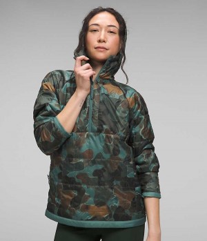 Doudoune The North Face Circaloft ¼-Zip Pullover Femme Camouflage | FRANCE VLGJZ