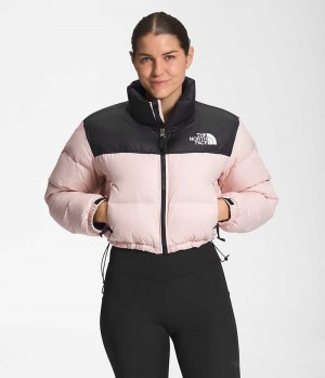 Doudoune The North Face Nuptse Corta Femme Rose | PARIS CTPKS