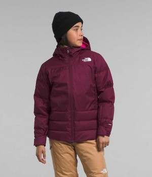 Doudoune The North Face Pallie Fille Bordeaux | FRANCE ZFRXE