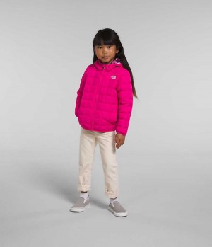 Doudoune The North Face Reversible ThermoBall™ Encapuchonné Fille Rose | FR LFXTD