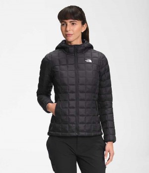 Doudoune The North Face ThermoBall™ Eco Hoodie 2.0 Femme Noir | FRANCE DRVJM