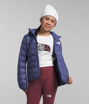 Doudoune The North Face ThermoBall™ Encapuchonné Fille Bleu | FRANCE PKANI