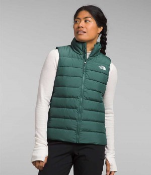 Gilet The North Face Aconcagua 3 Femme Vert | FRANCE SZHKC