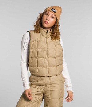 Gilet The North Face Lhotse Reversible Femme Kaki | FR BEKGX