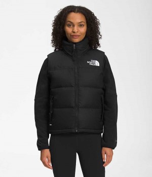 Gilet en Duvet The North Face 1996 Retro Nuptse Femme Noir | FRANCE YCSTV