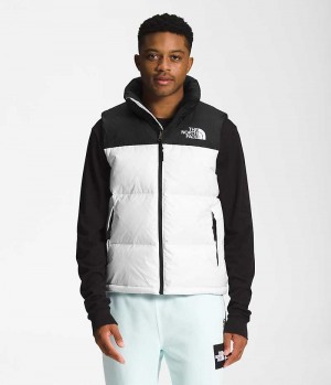 Gilet en Duvet The North Face 1996 Retro Nuptse Homme Blanche Noir | FR XNLOS