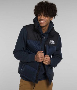 Gilet en Duvet The North Face 1996 Retro Nuptse Homme Bleu Marine | PARIS QEVAT