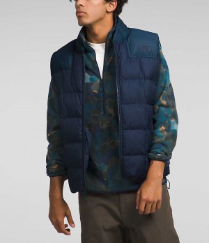 Gilet en Duvet The North Face Lhotse Reversible Homme Bleu Marine | PARIS DXCQR