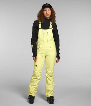 Pantalon Bib The North Face Freedom Insulated Femme Jaune | FR ZJHTX