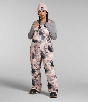 Pantalon Bib The North Face Plus Freedom Insulated Femme Rose | FRANCE XSLWG