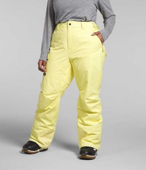 Pantalon Isolé The North Face Plus Freedom Femme Jaune | PARIS GHPZK