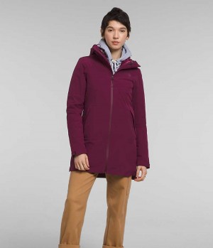 Parka The North Face ThermoBall™ Eco Triclimate® Femme Bordeaux | PARIS SICQW