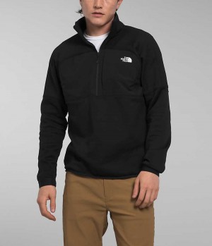 Pulls De Golf The North Face Canyonlands High Altitude ½-Zip Homme Noir | PARIS OGSHR