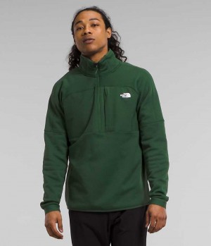 Pulls De Golf The North Face Canyonlands High Altitude ½-Zip Homme Vert | FR QIVNO