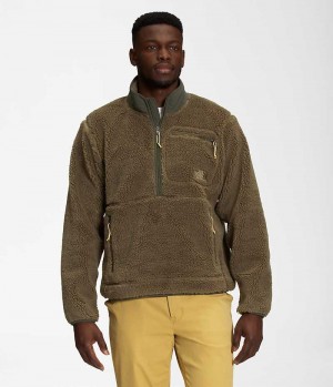 Pulls De Golf The North Face Extreme Pile Homme Vert Olive | FRANCE HAVKB