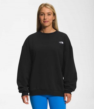 Pulls De Golf The North Face Felted Fleece Crew Femme Noir | FRANCE PNOBF