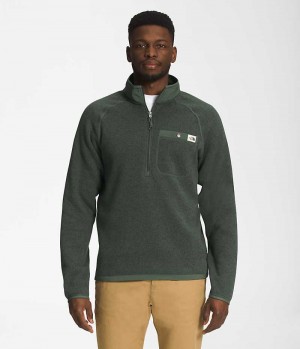 Pulls De Golf The North Face Gordon Lyons ¼-Zip Homme Vert | FR RPZQX