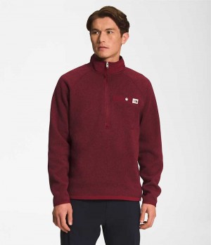 Pulls De Golf The North Face Gordon Lyons ¼-Zip Homme Rouge | FRANCE NCZPO