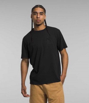 T-Shirt The North Face Corta Sleeve Garment Dye Homme Noir | FR OJCPV