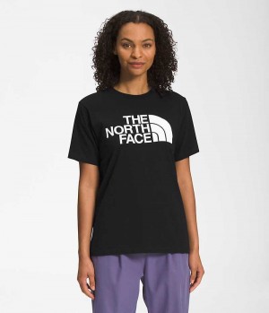 T-Shirt The North Face Corta Sleeve Half Dome Femme Noir | PARIS RJLSP