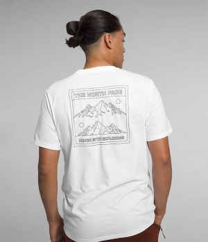 T-Shirt The North Face Corta Sleeve Solo Homme Blanche | FR QNAIU