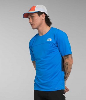 T-Shirt The North Face Sunriser Corta Sleeve Homme Bleu | FR SNADX