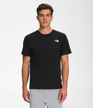 T-Shirt The North Face Wander Corta Sleeve Homme Noir | FRANCE RTZVQ