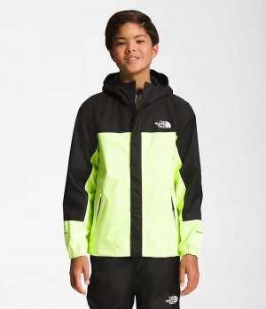 Veste Imperméable The North Face Antora Garcon Vert Noir | FRANCE ZUYSL