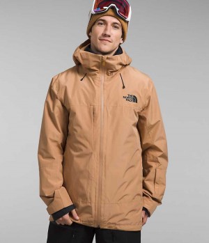 Veste À Capuche The North Face ThermoBall™ Eco Snow Triclimate® Homme Kaki | FRANCE VQANL