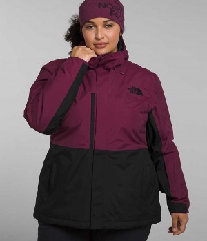 Vestes Isolées The North Face Plus Freedom Femme Fushia Noir | FR JSHMU