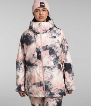 Vestes Isolées The North Face Plus ThermoBall™ Eco Snow Triclimate® Femme Rose | FRANCE XYMKO