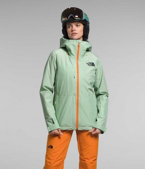 Vestes Isolées The North Face ThermoBall™ Eco Snow Triclimate® Femme Menthe | FR DZLPW