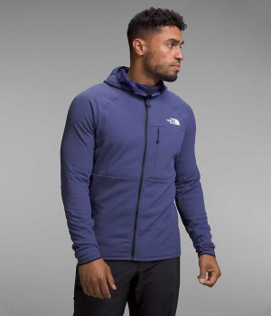 Vestes Polaires The North Face Summit Series FUTUREFLEECE™ Full-Zip Hoodie Homme Bleu | PARIS VSYDA