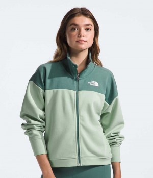 Vestes Polaires The North Face TNF™ Tech Full-Zip Fille Vert | PARIS OUHWM