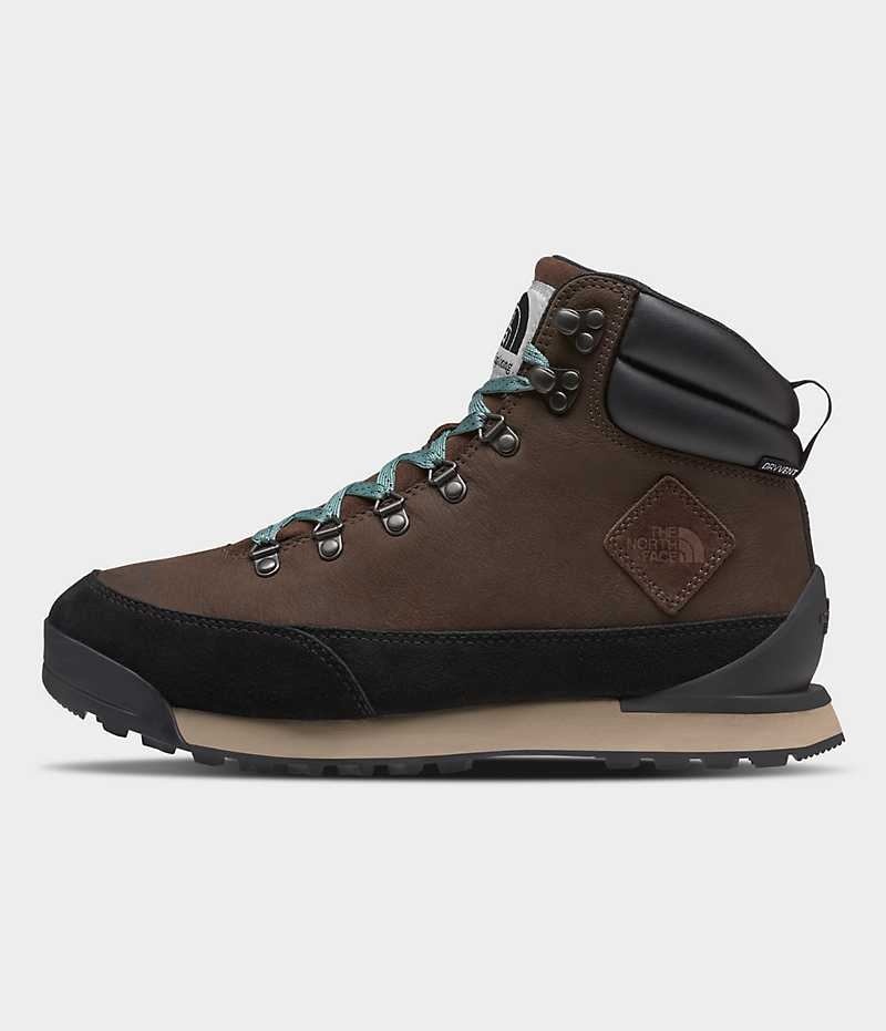 Botte Hiver The North Face Back-To-Berkeley IV Cuir Imperméables Homme Marron Noir | FR CAIDB