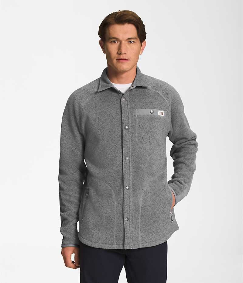 Chemise The North Face Gordon Lyons Shacket Homme Grise | FRANCE HUIAP