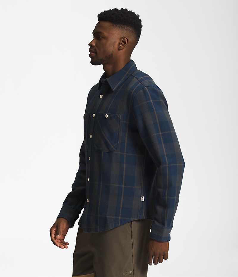 Chemise The North Face Valley Twill Flannel Homme Bleu Marine | FRANCE NXCLB