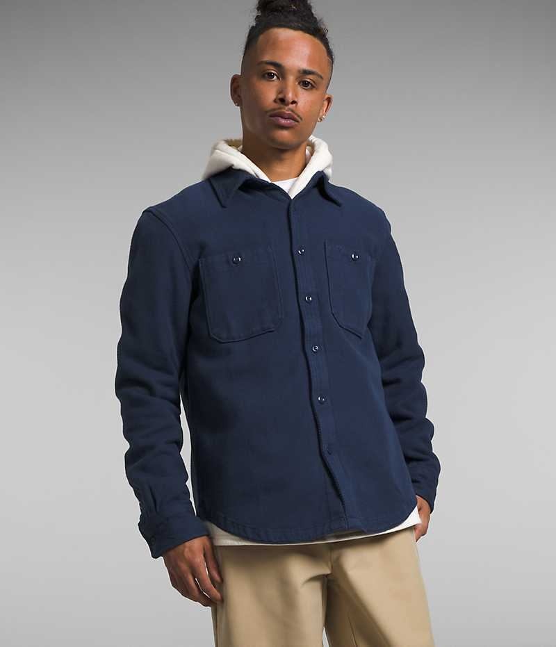 Chemise The North Face Valley Twill Flannel Homme Bleu Marine | FRANCE RXDNZ