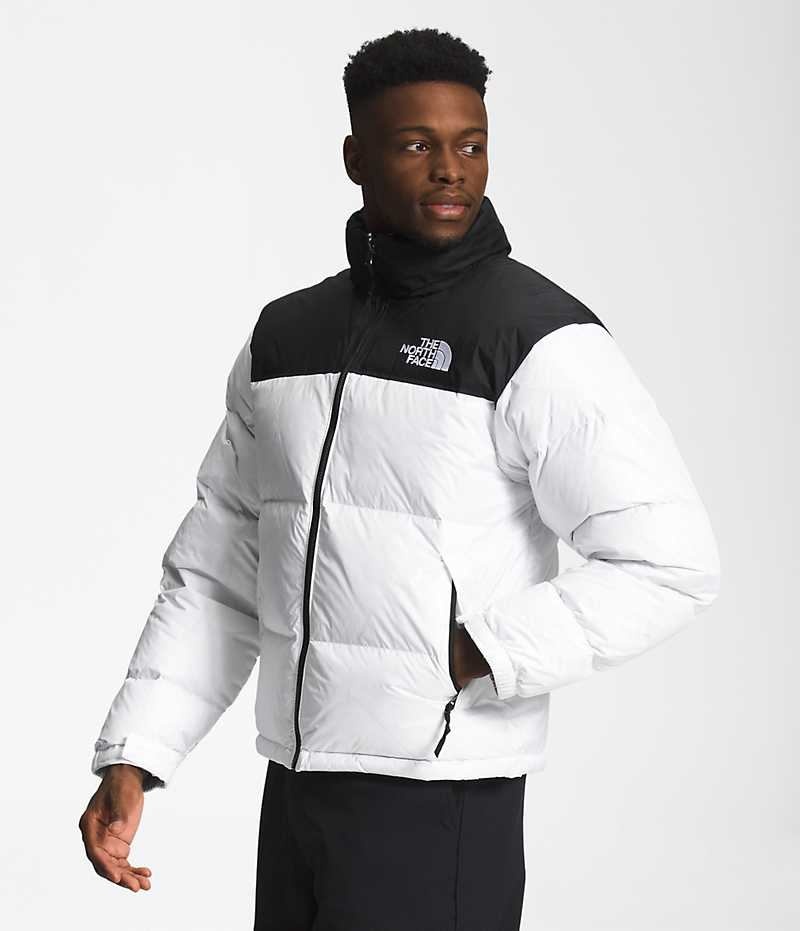 Doudoune The North Face 1996 Retro Nuptse Homme Blanche Noir | FR AFETK