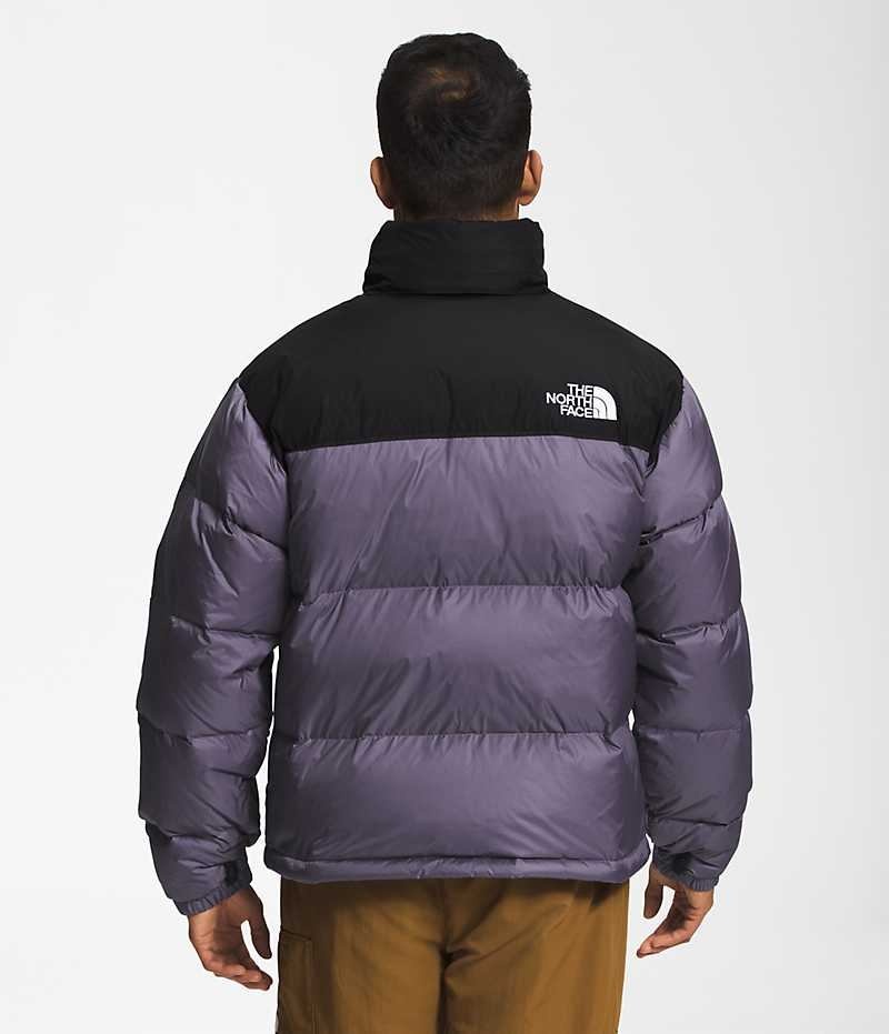 Doudoune The North Face 1996 Retro Nuptse Homme Violette Noir | FR QMZPR