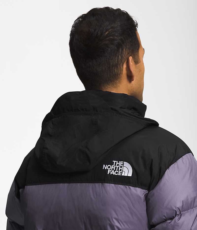 Doudoune The North Face 1996 Retro Nuptse Homme Violette Noir | FR QMZPR